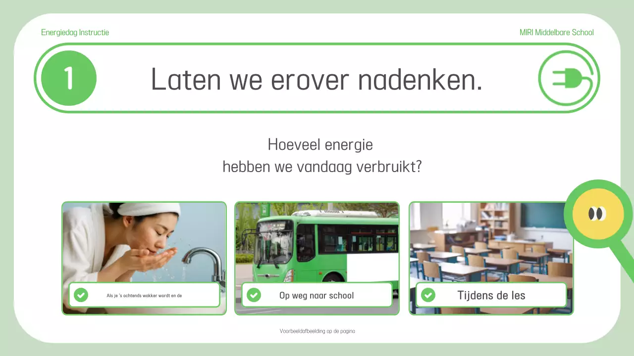 Educatief materiaal over groene, eenvoudige energie