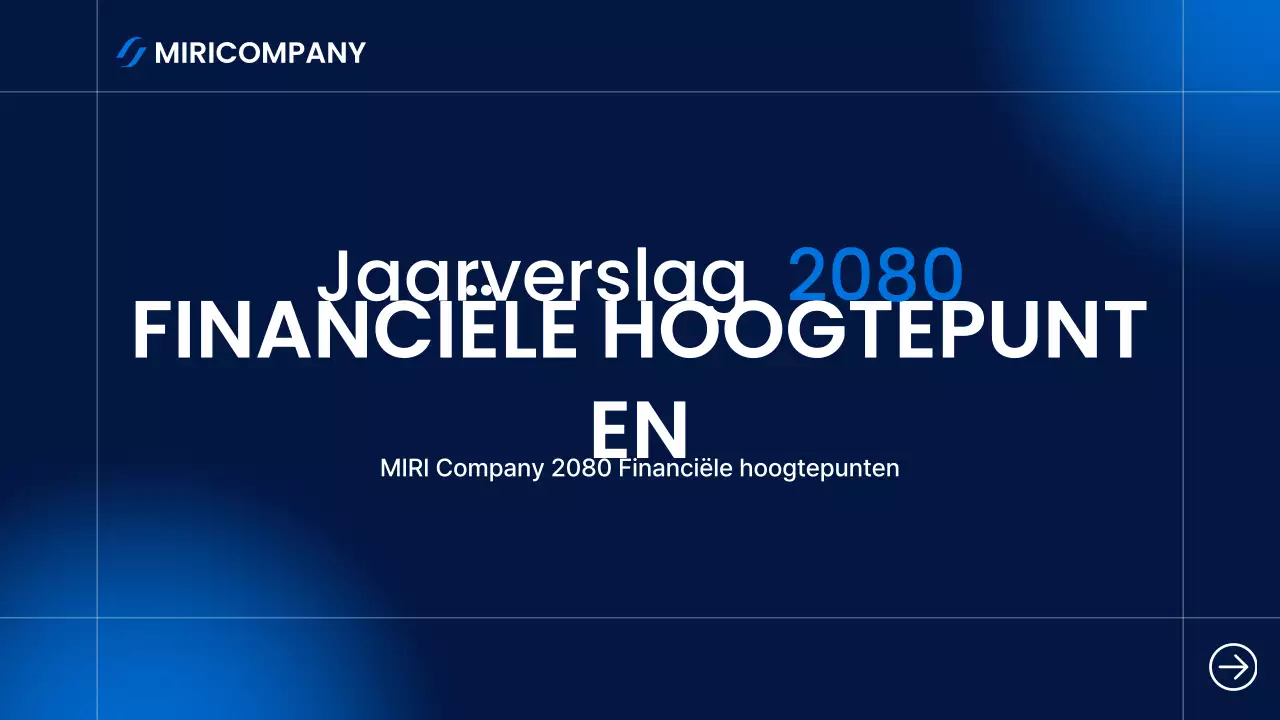 Blue Modern Finance Rapport