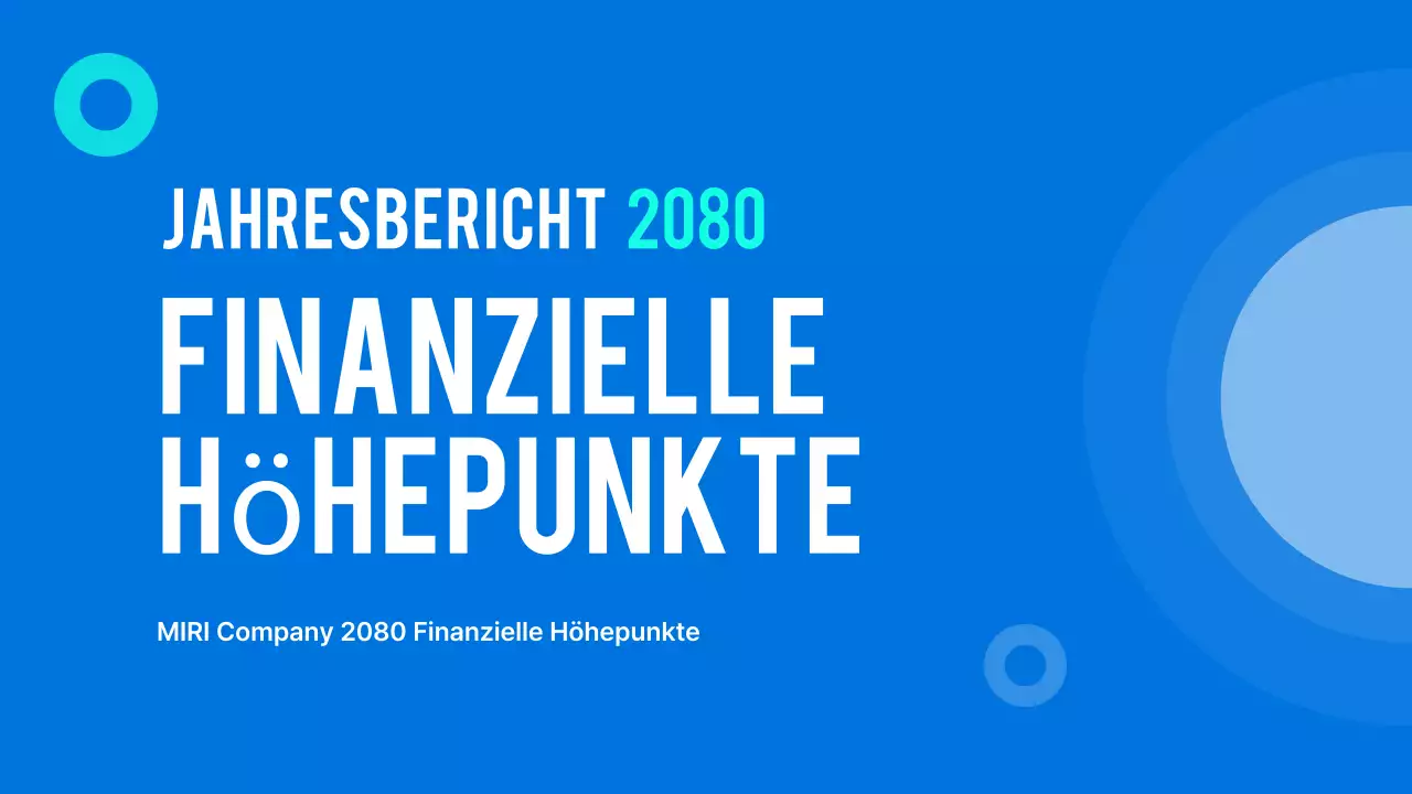 Blue Modern Finanzberichtsanalyse