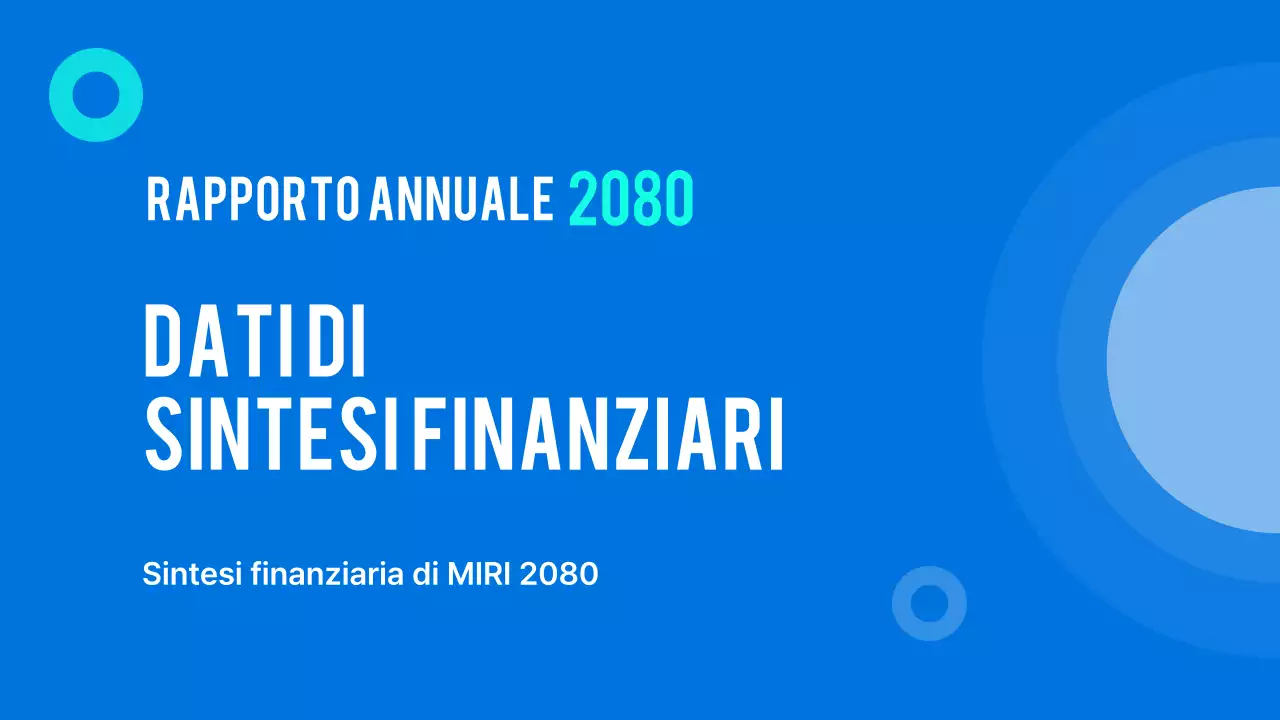 Analisi del rapporto finanziario moderno blu