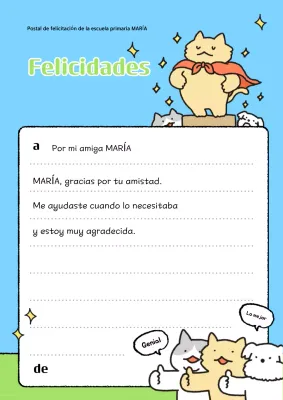 Postal de alabanza del bebé azul cielo