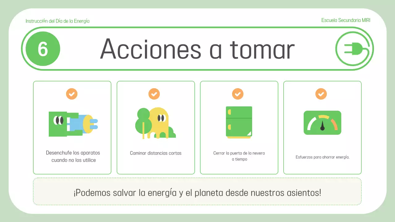 Materiales educativos sobre energía verde y sencilla