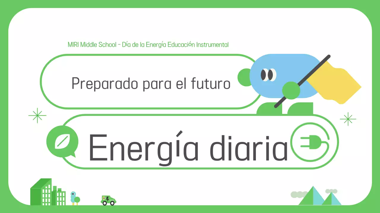 Materiales educativos sobre energía verde y sencilla