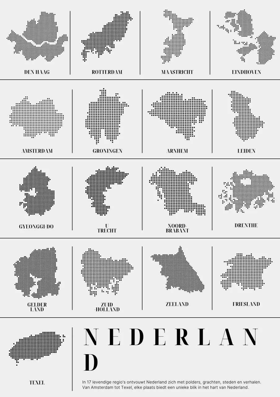 Zwarte Eenvoudige Korea Kaart Tentoonstelling