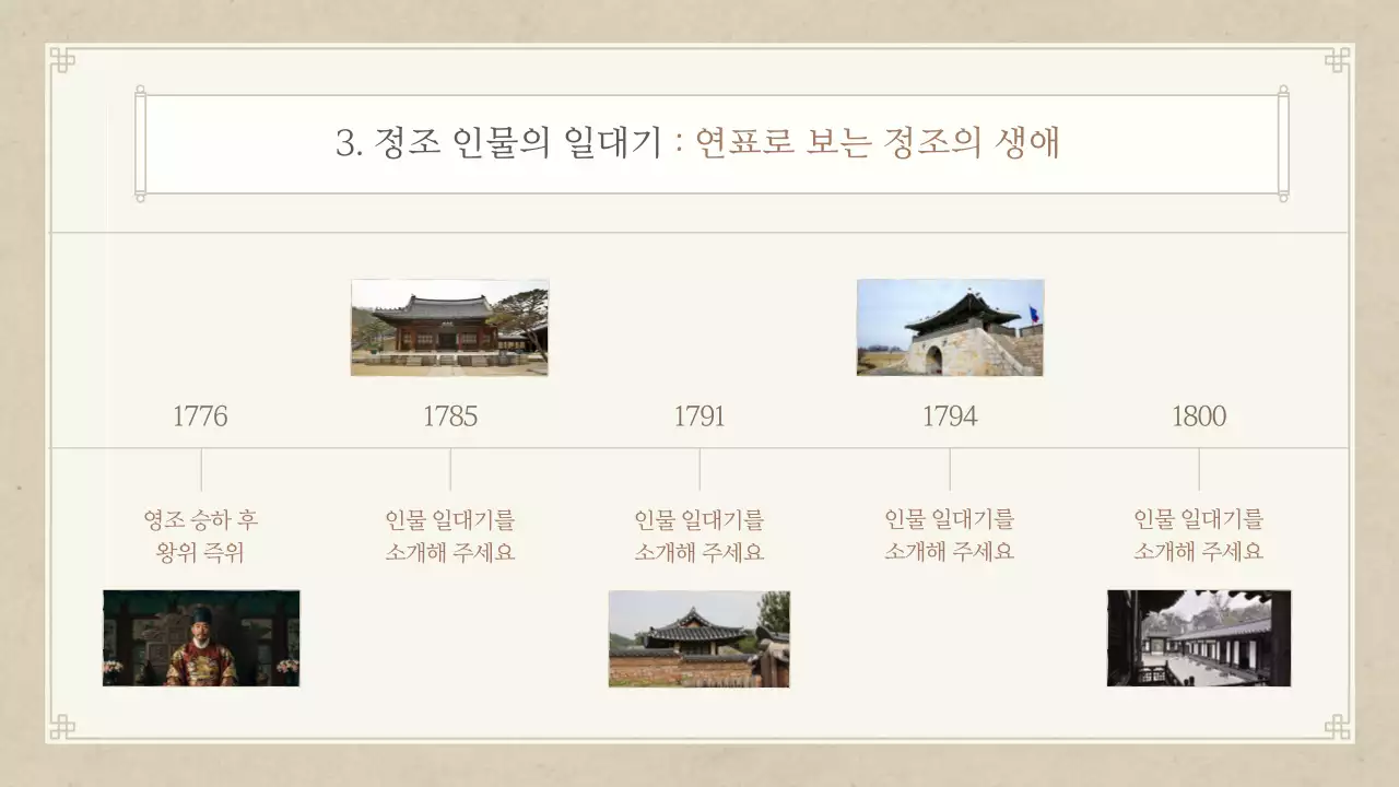 베이지 전통 역사 교육 자료