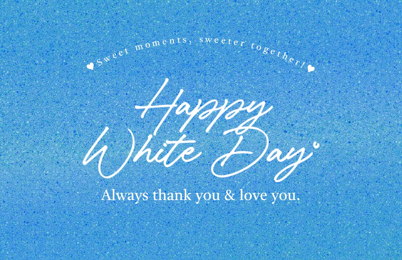 水色手書き風ホワイトデーステッカー