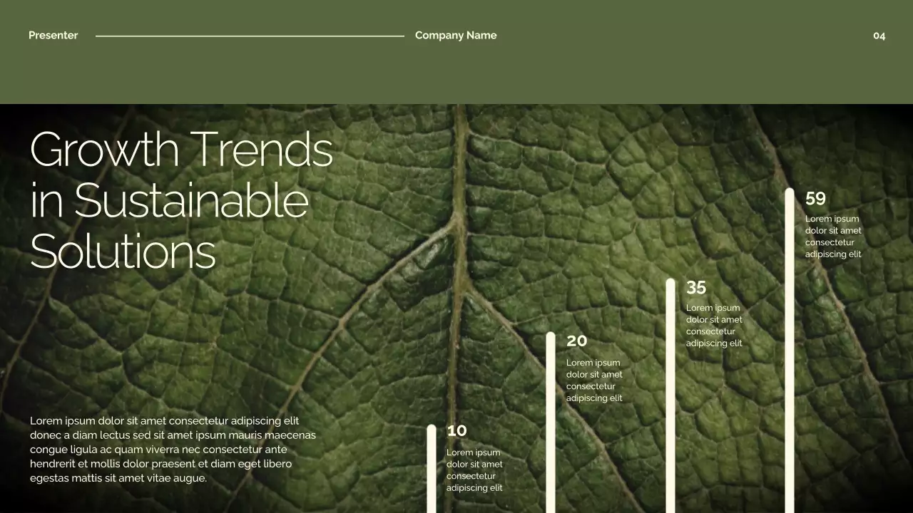 Green Minimal Environmental Presentation