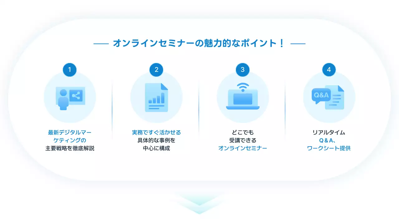 ブルー シンプル セミナー 詳細ページ