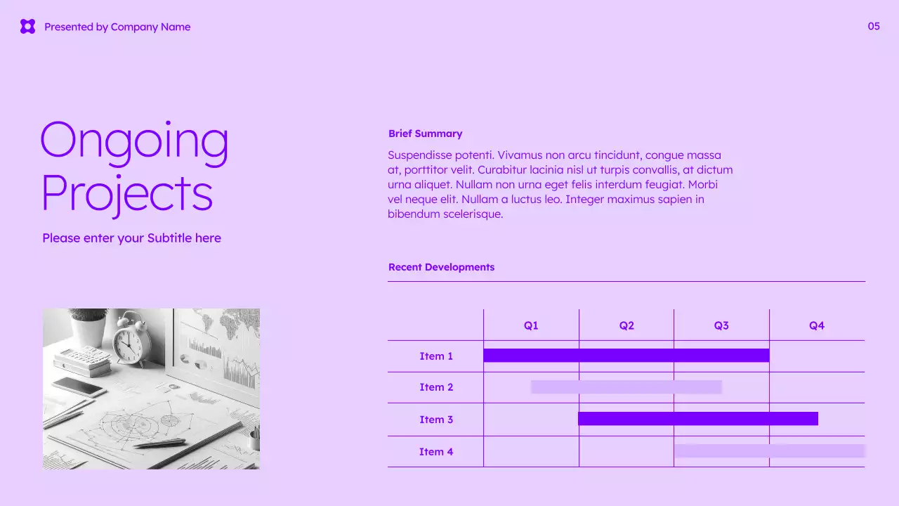 Purple Modern Business Presentation