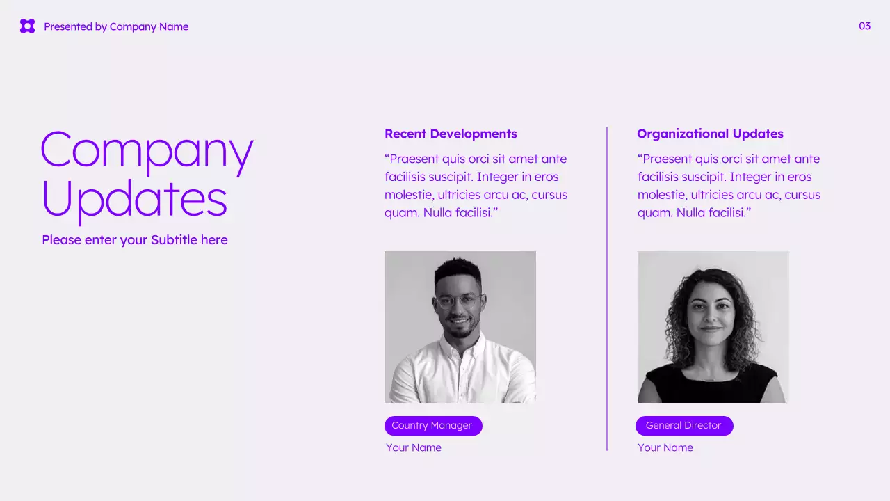 Purple Modern Business Presentation