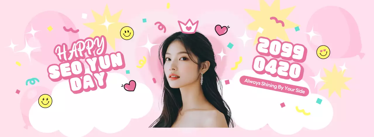 ピンク かわいい 誕生日 ポスター アイドル誕生日カフェ