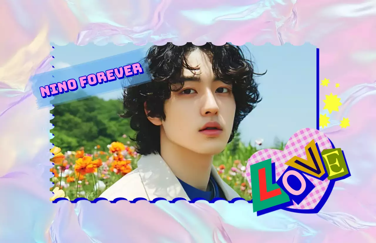 カラフル キュート ポートレート ポスター 推し活