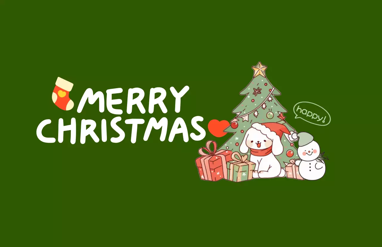 緑 かわいい クリスマス カード