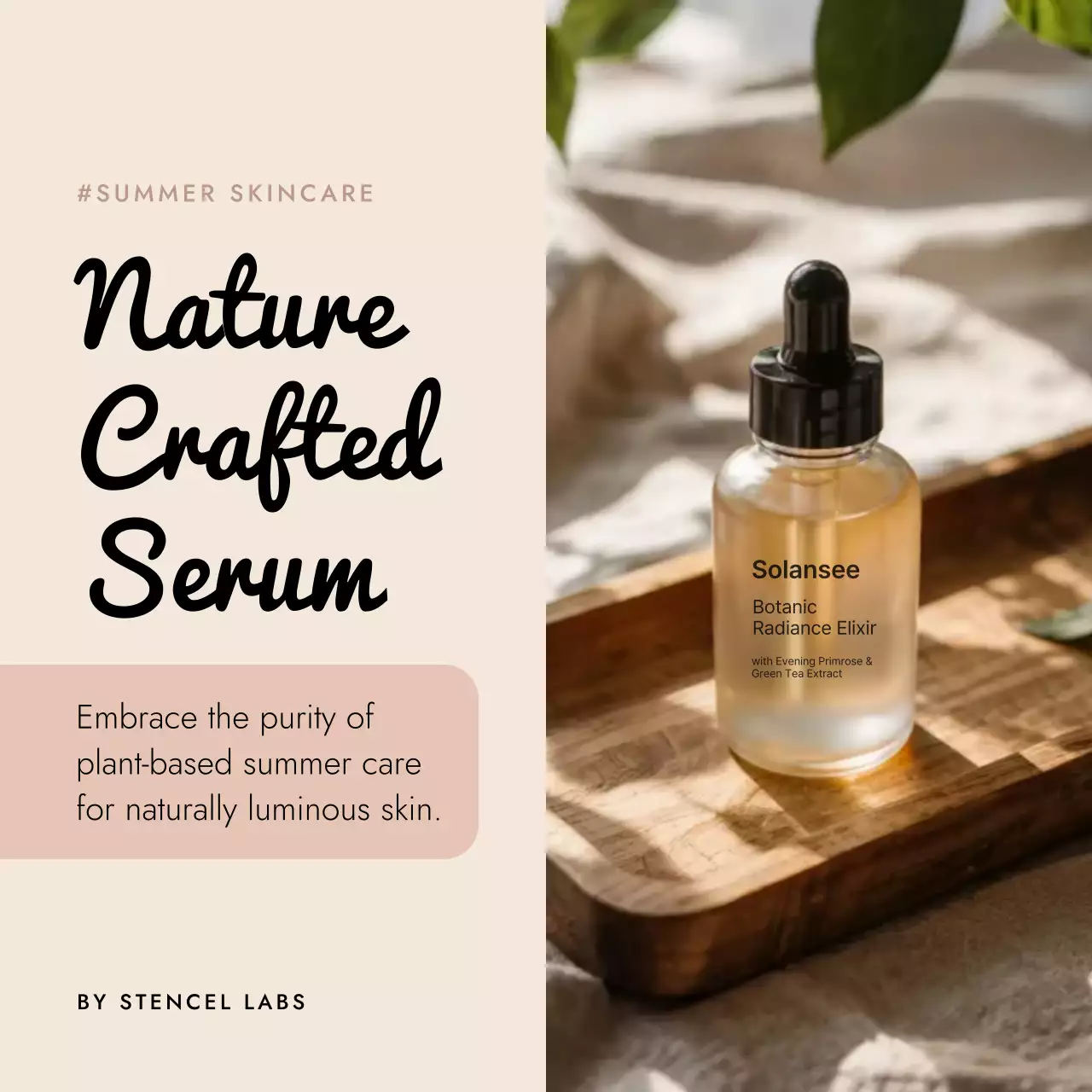 Beige Natural Skincare Promotion Instagram Post