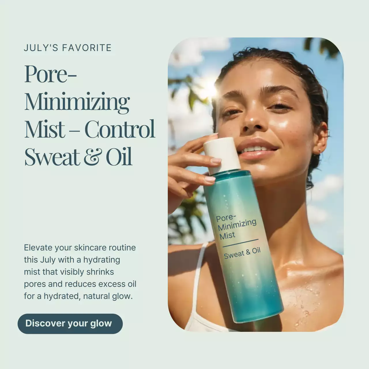 Mint Modern Skincare Promotion Instagram Post