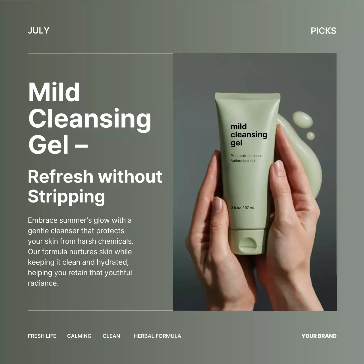 Sage Modern Skincare Advertisement Instagram Post