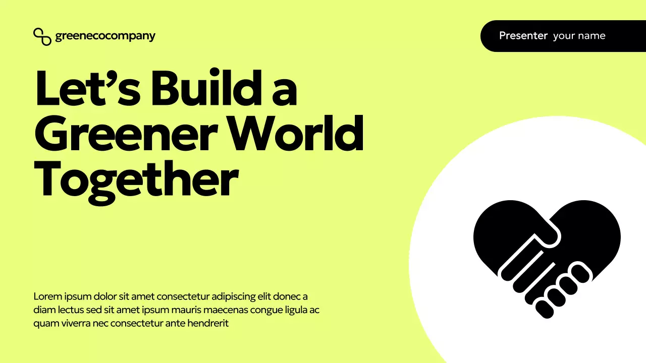 Yellow Modern Eco Presentation