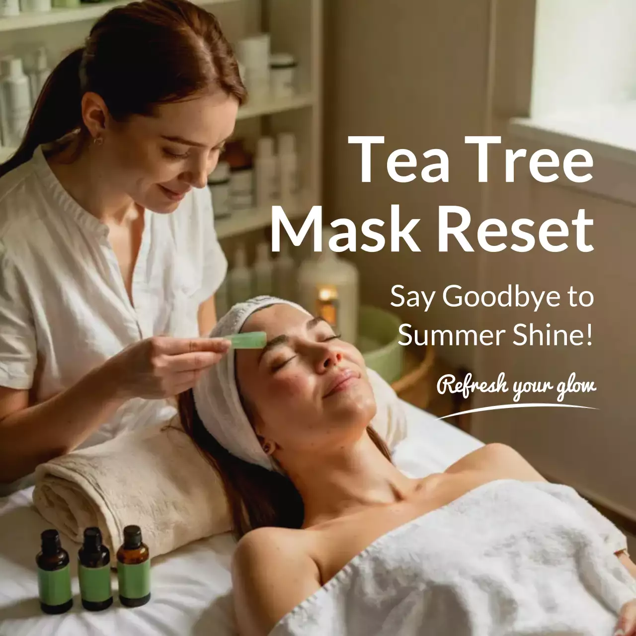 Beige Modern Skincare Advertisement Social Media Squares