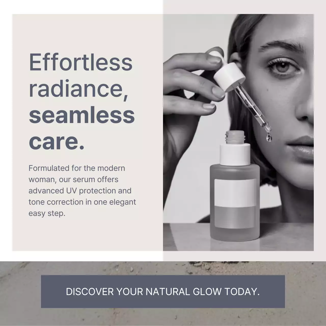 Beige Modern Skincare Promotion Instagram Post