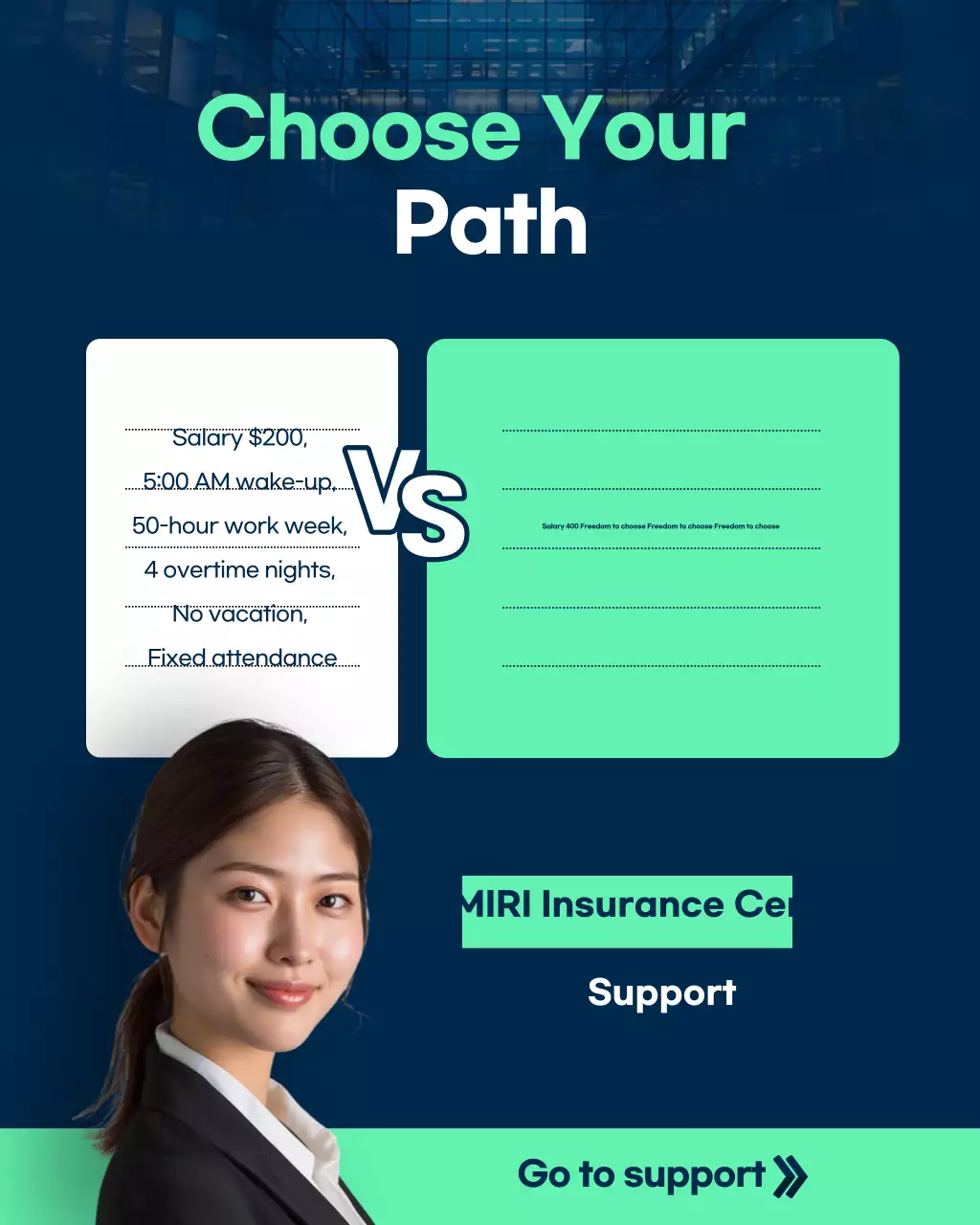 Blue Modern Career Advertisement