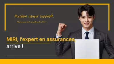 Publicité d'assurance moderne grise
