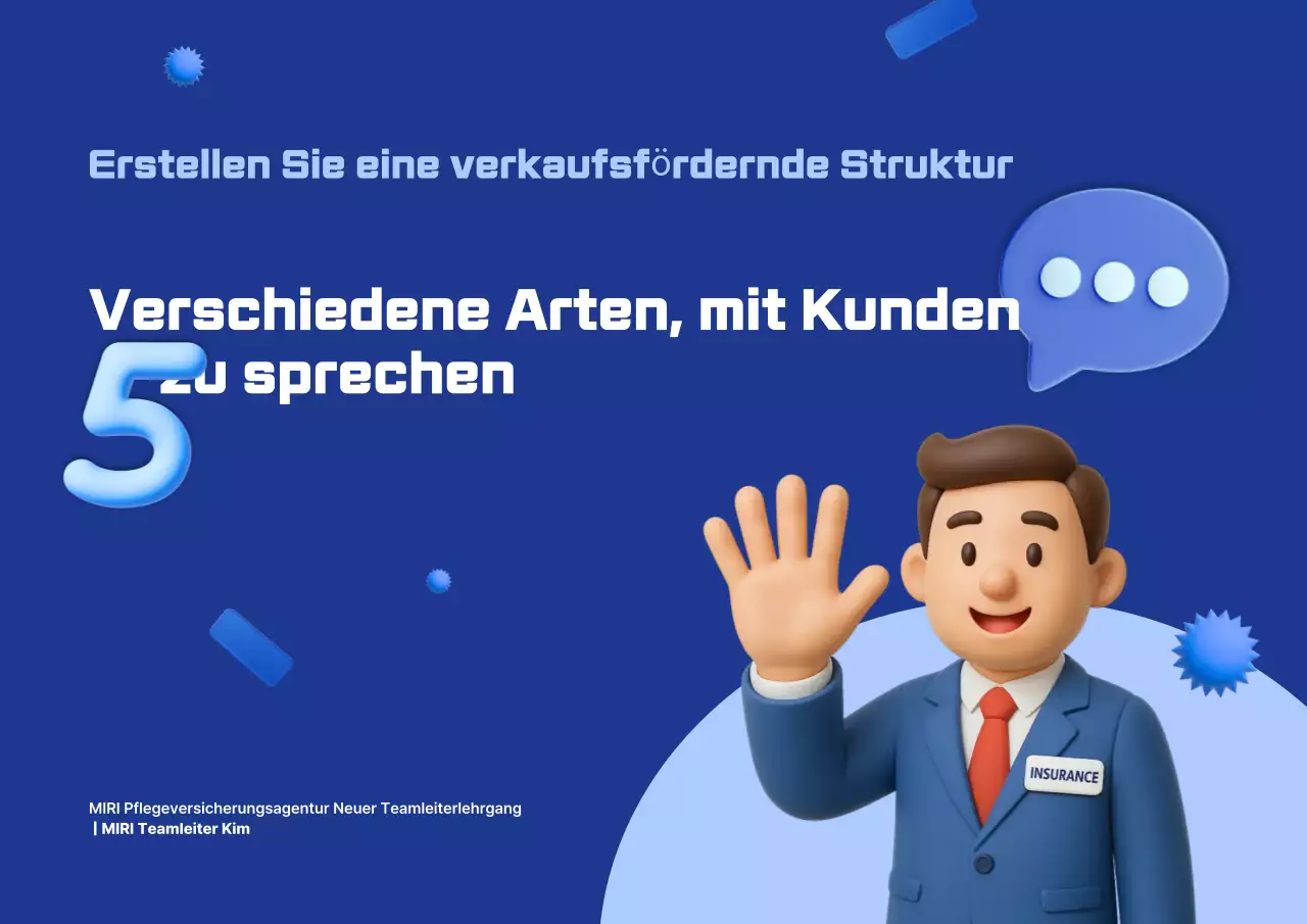 Blue Simple Sales-Schulungsmaterialien