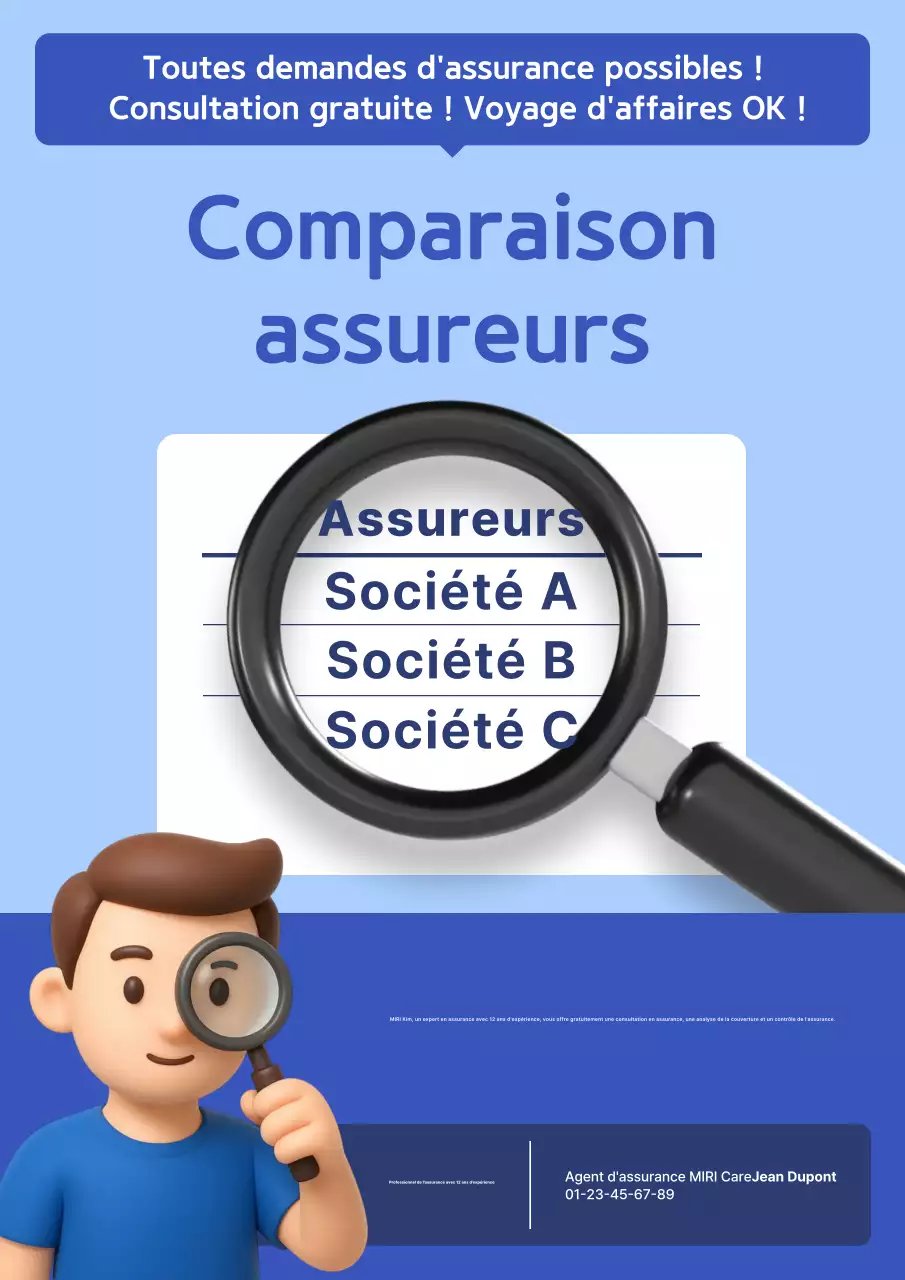 Publicité de Sky Blue Modern Insurance Consulting