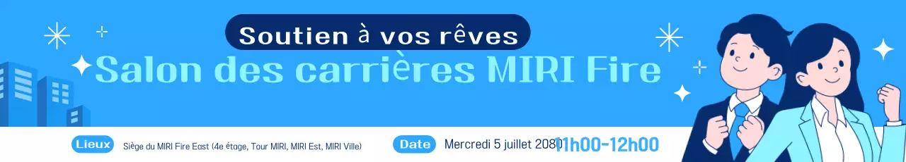 Guide de session de description de poste moderne bleu