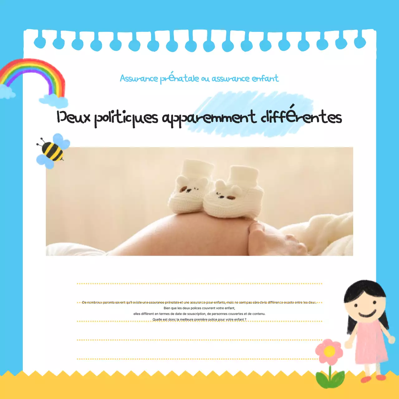 Guide de l'assurance bébé Sky Blue