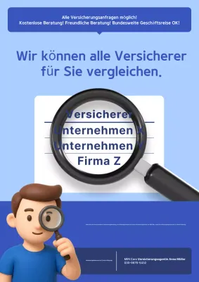 Sky Blue Modern Insurance Consulting Anzeige