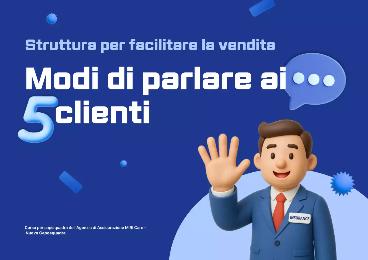 Materiali di formazione sulle vendite semplici blu