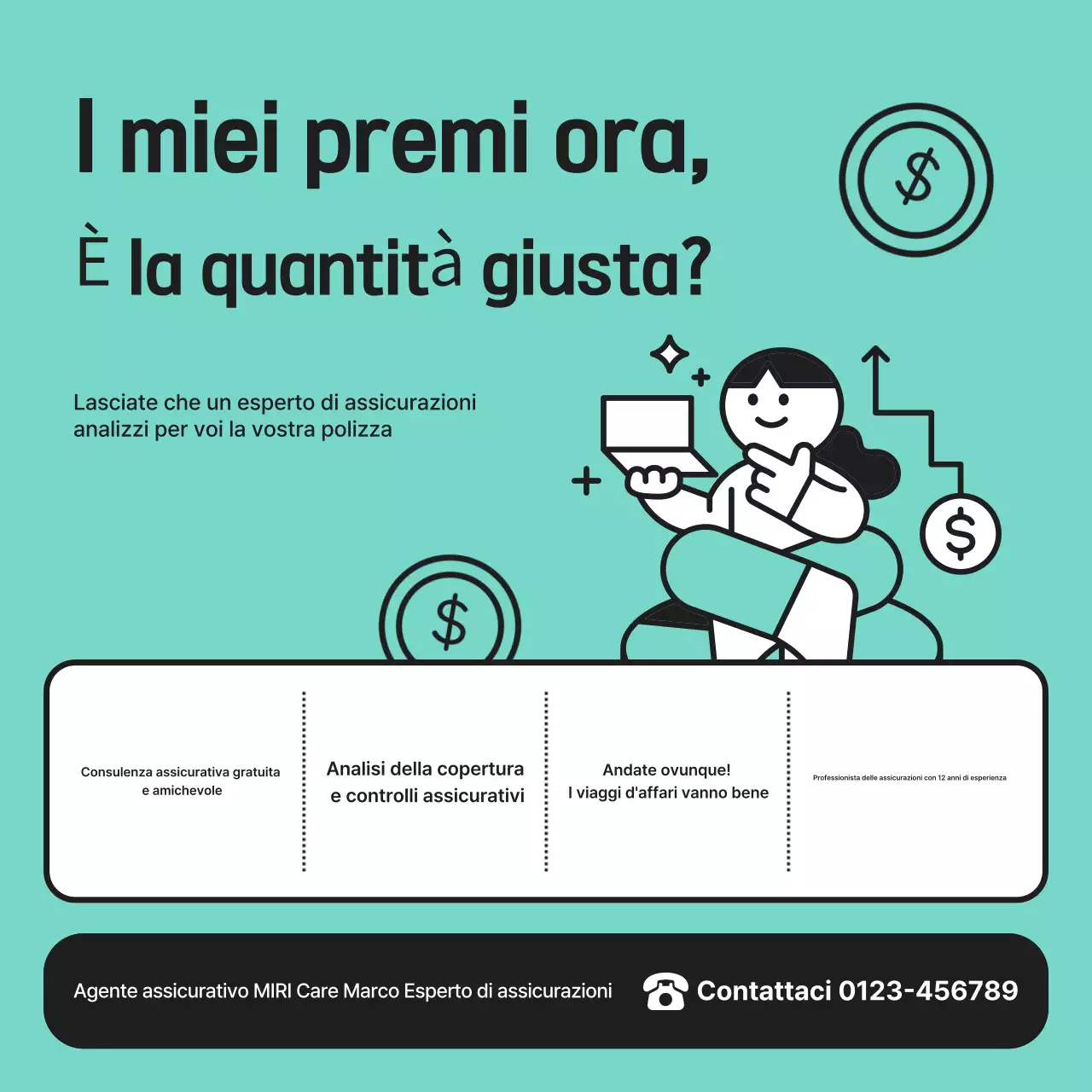 Pubblicità di Mint Modern Insurance Consulting