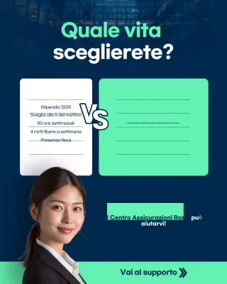 Annuncio di carriera moderno blu