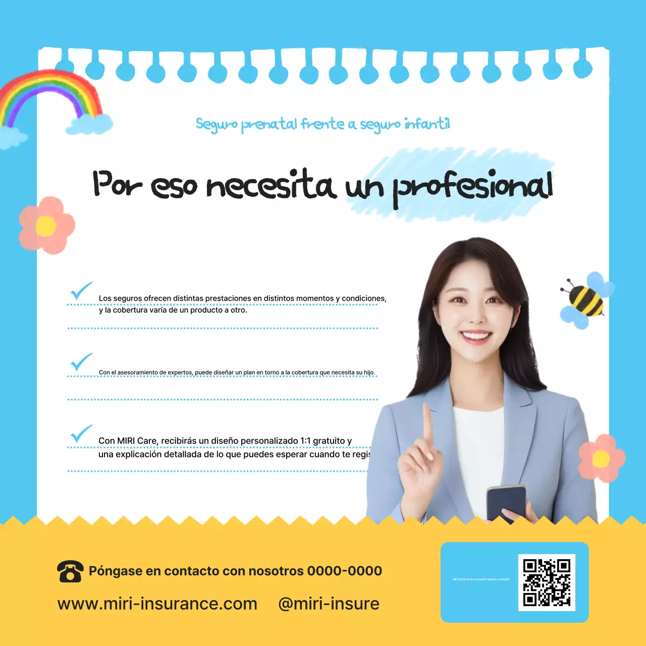 Guía de seguros para bebés Sky Blue