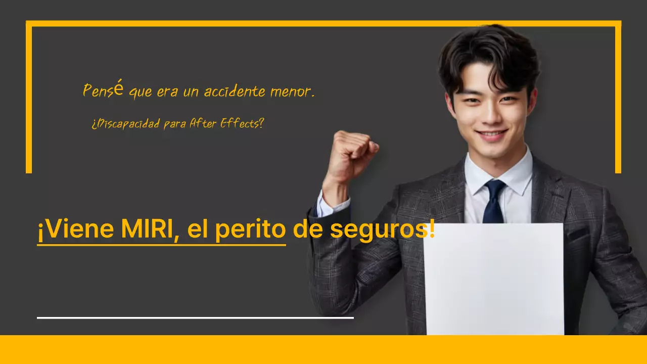 Anuncio de seguros moderno y gris