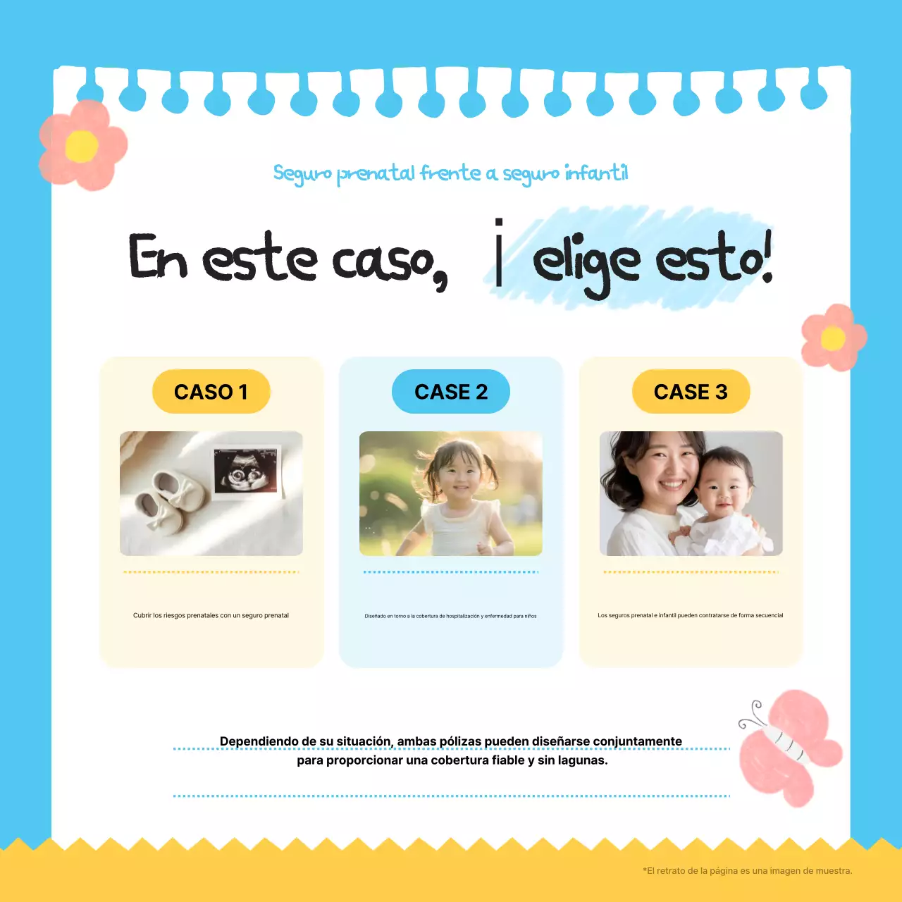 Guía de seguros para bebés Sky Blue