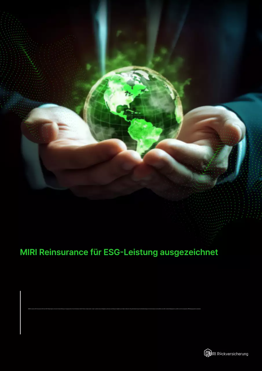 Black Modern Reinsurance ESG-Aktion