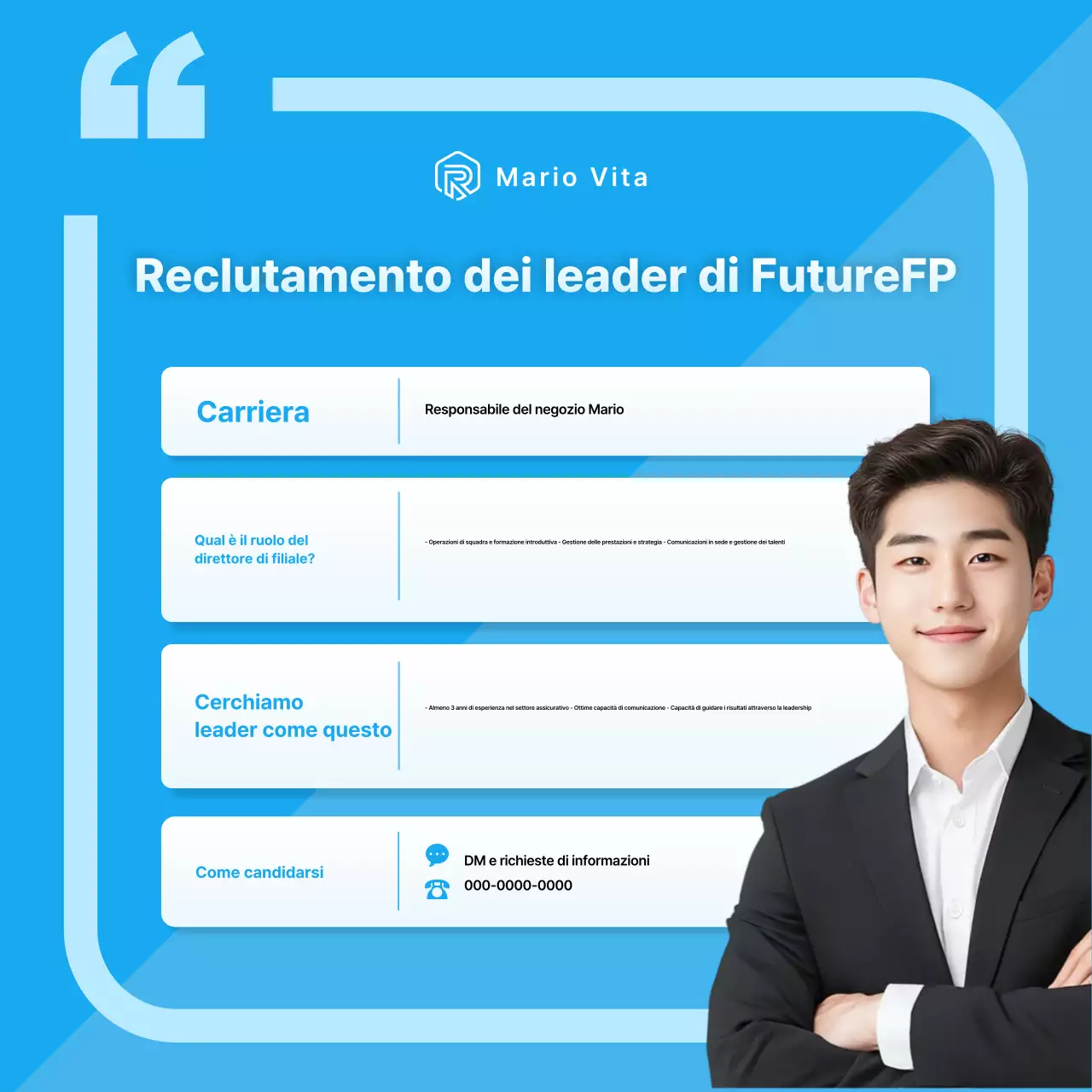 Avviso di reclutamento Simple Blue Insurance