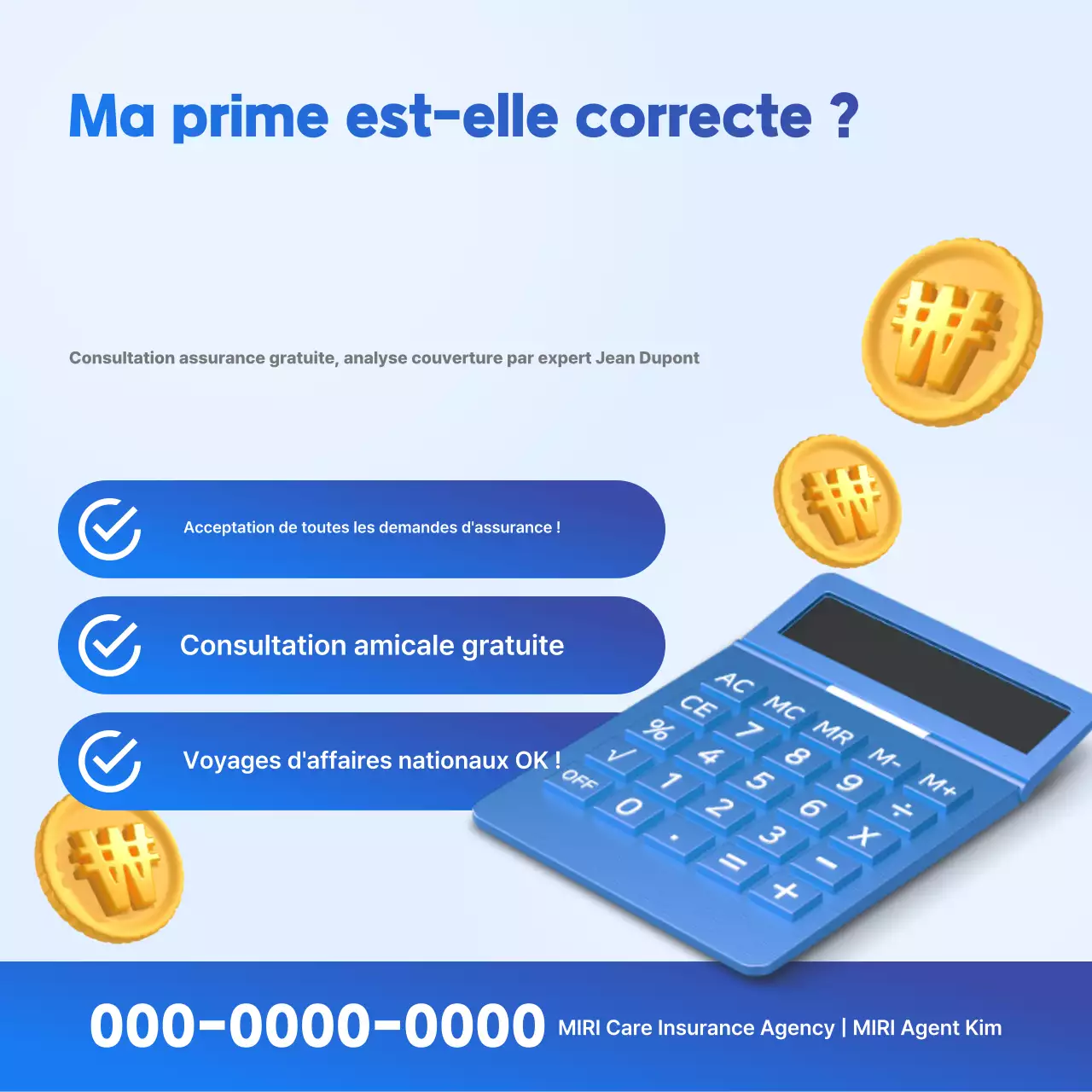 Publicité de Blue Modern Insurance Consulting