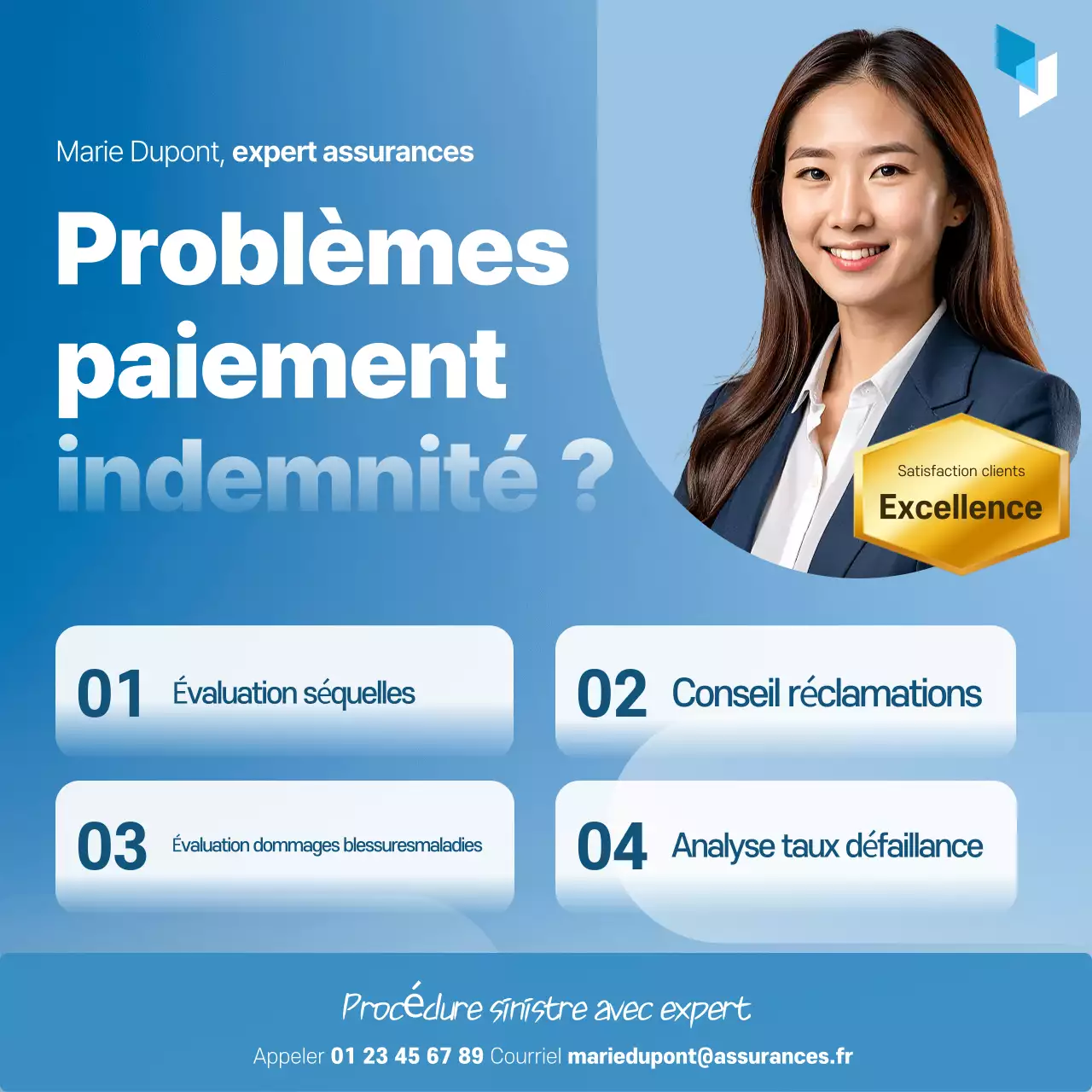 Publicité de Blue Modern Insurance Consulting