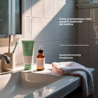 Pubblicità di White Minimal Skincare sui social media