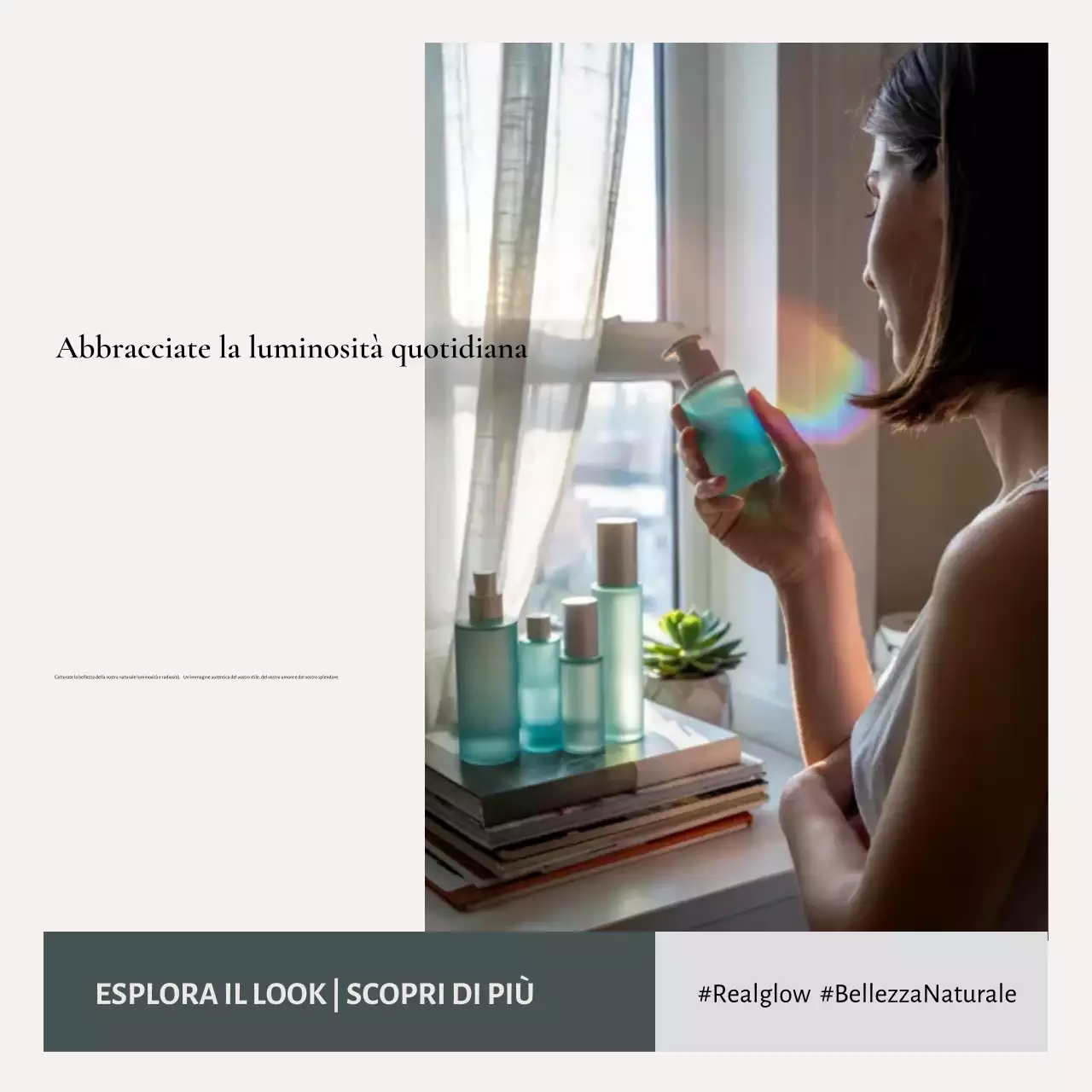 Pubblicità di Beige Modern Skincare sui social media