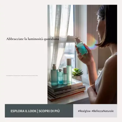 Pubblicità di Beige Modern Skincare sui social media