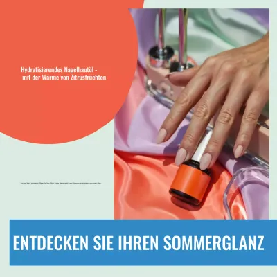 Orange Modern Skincare Werbung Social Media Square