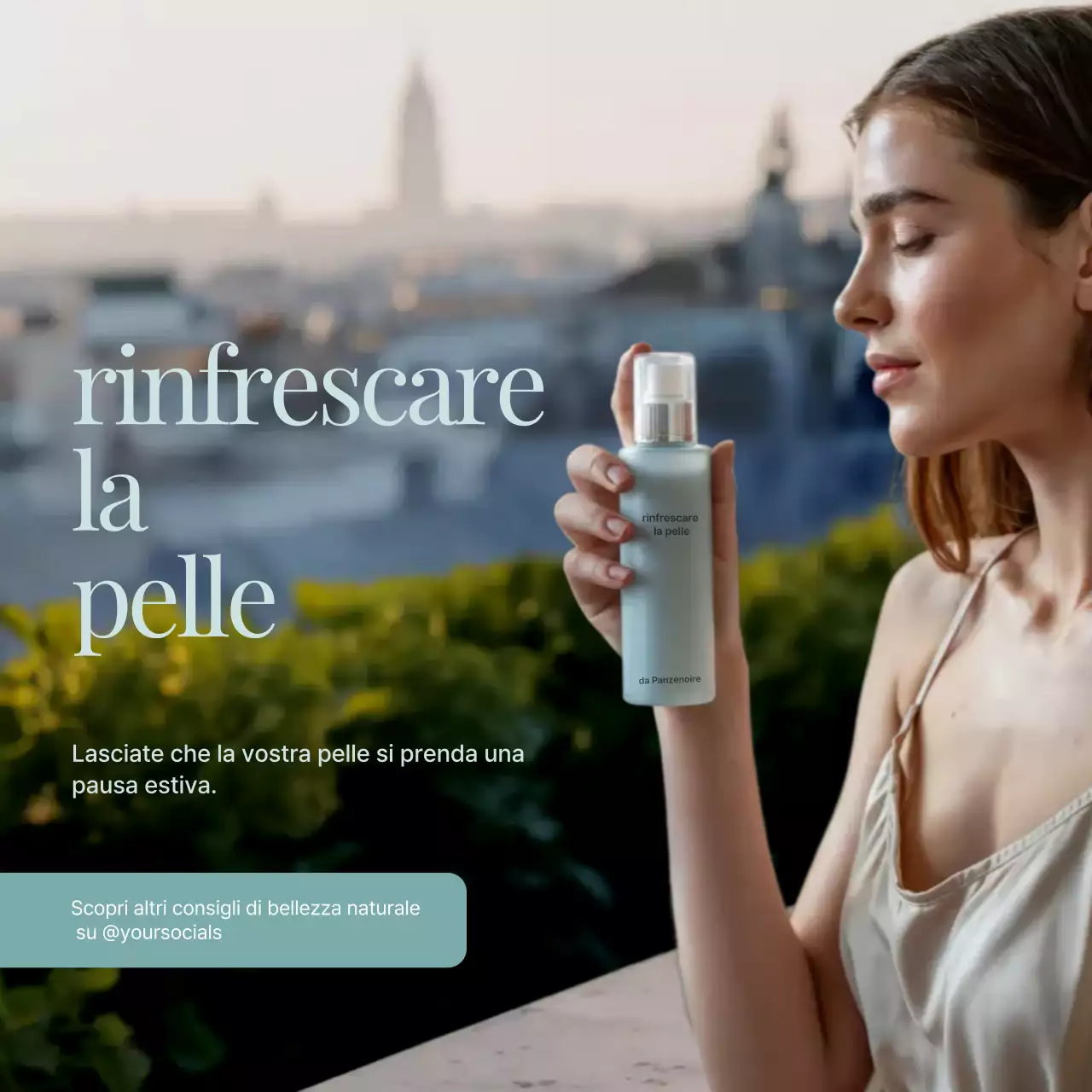 Pubblicità di Green Elegant Skincare sui social media