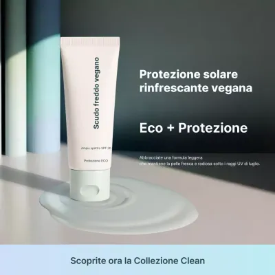Pubblicità di Mint Modern Skincare sui social media