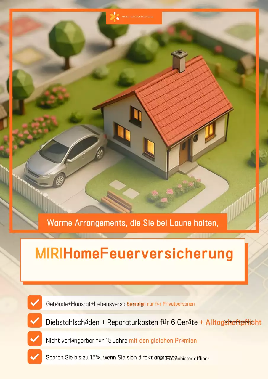 Anzeige von Orange Simple Insurance