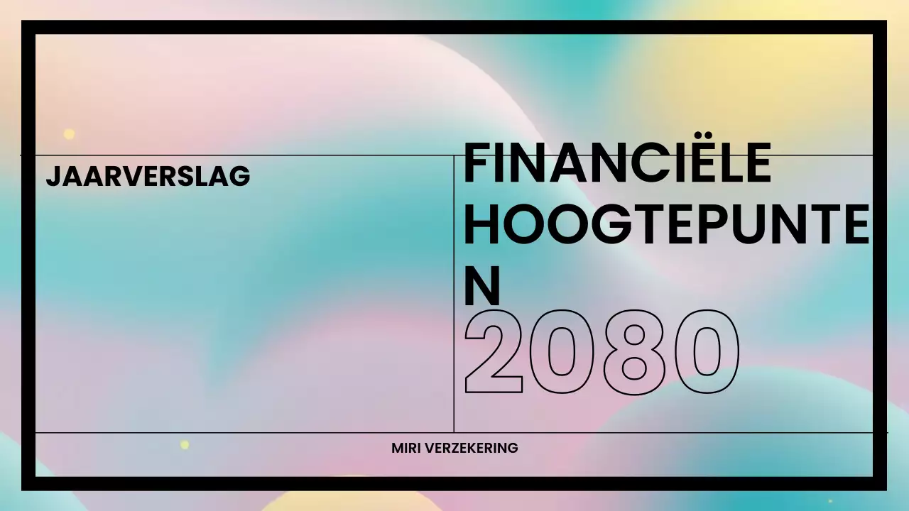 Sky Blue Modern Financiële Overzicht Beschrijving