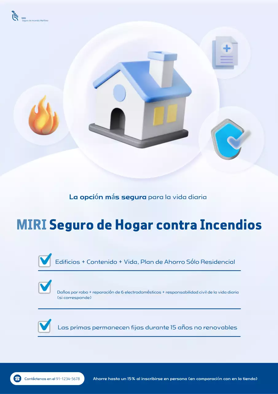Anuncio de Blue Modern Insurance