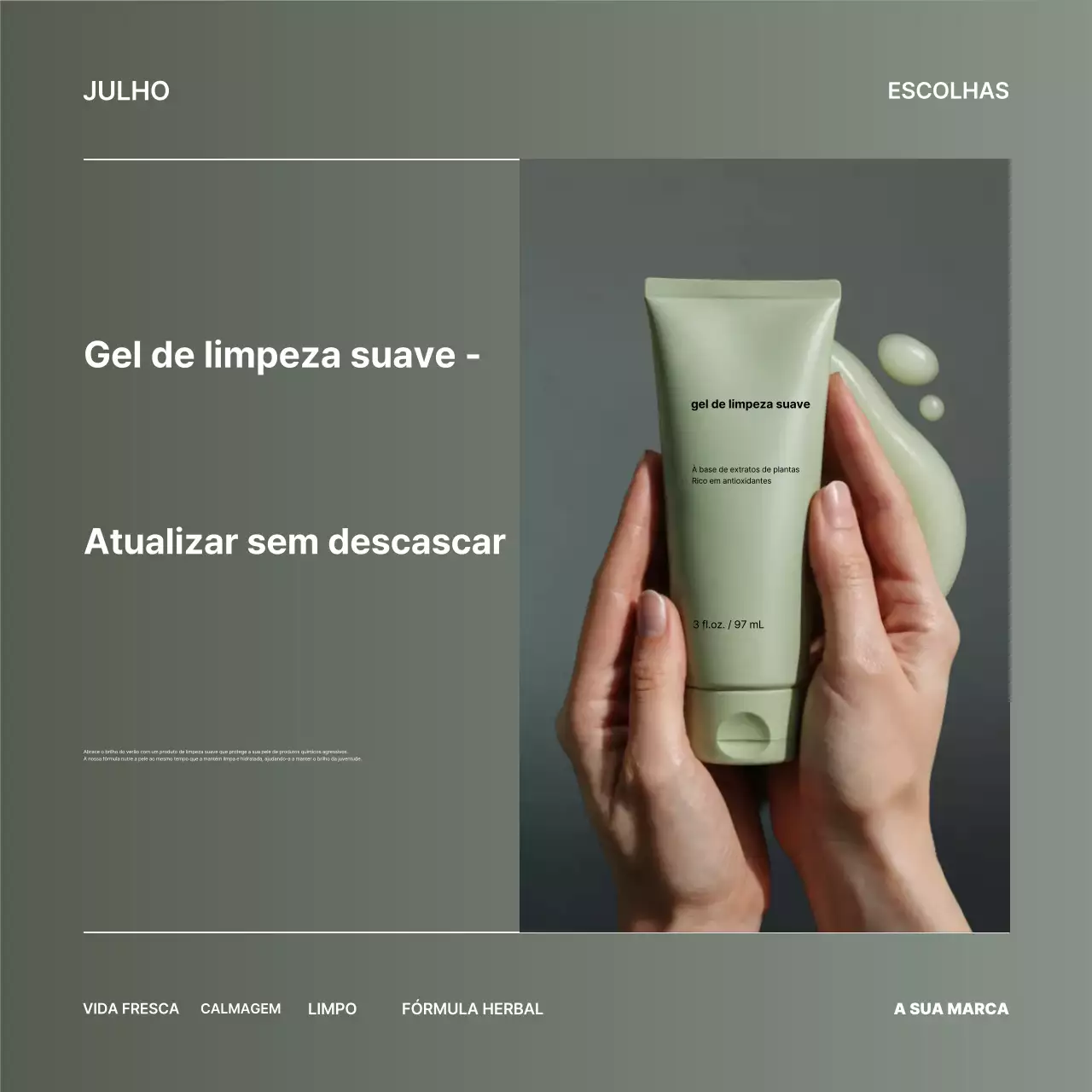 Anúncio da Sage Modern Skincare nas redes sociais